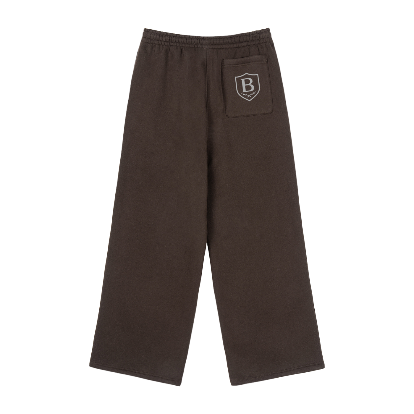 Fleece Drawstring Straight-Leg Tracksuit Bottoms