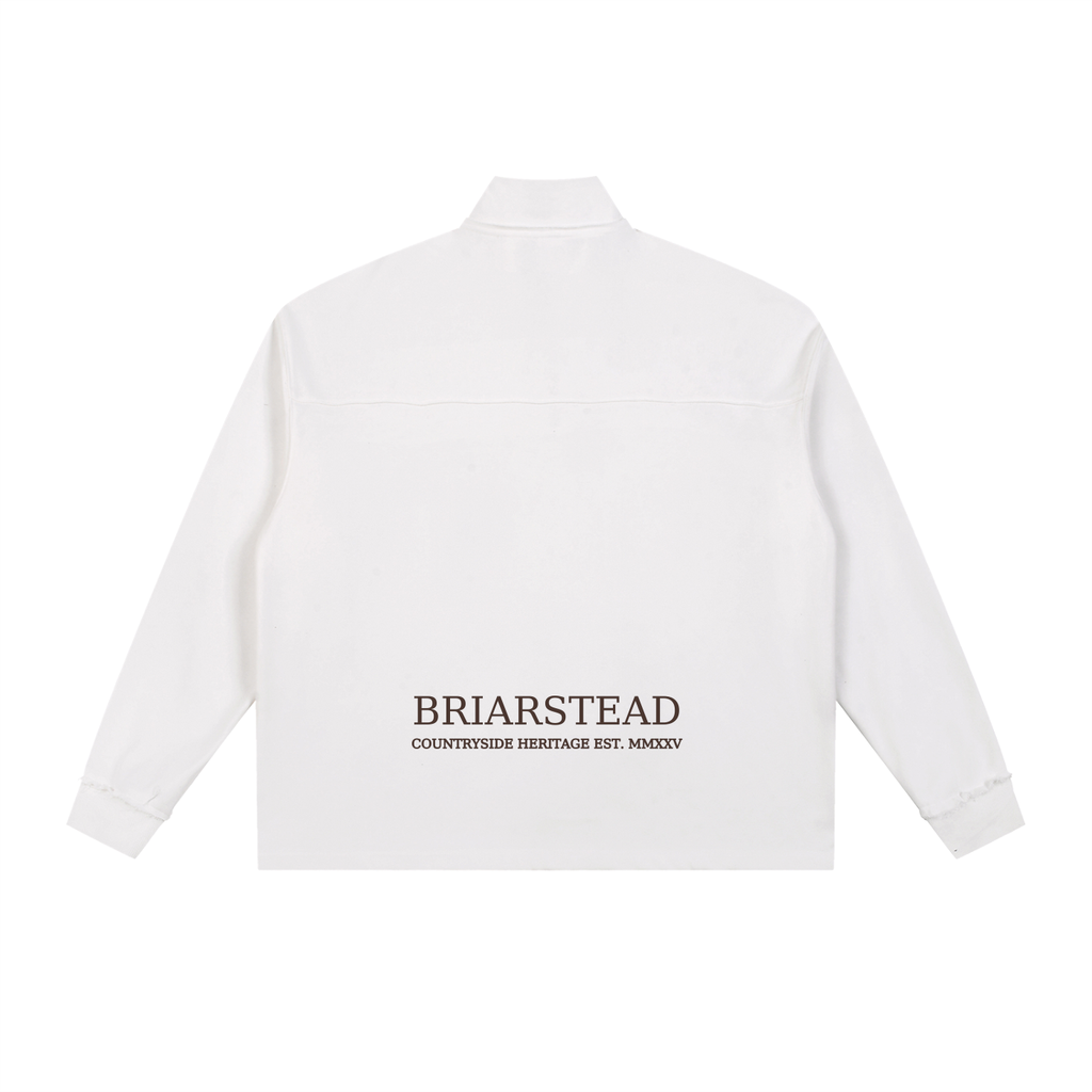 Half Zip Rolled Edge Fleece Jumper