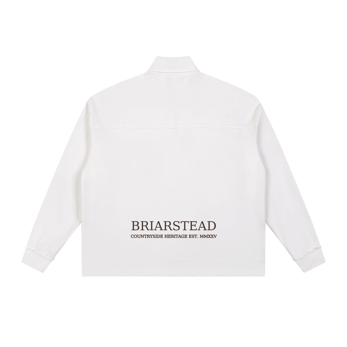 Half Zip Rolled Edge Fleece Jumper