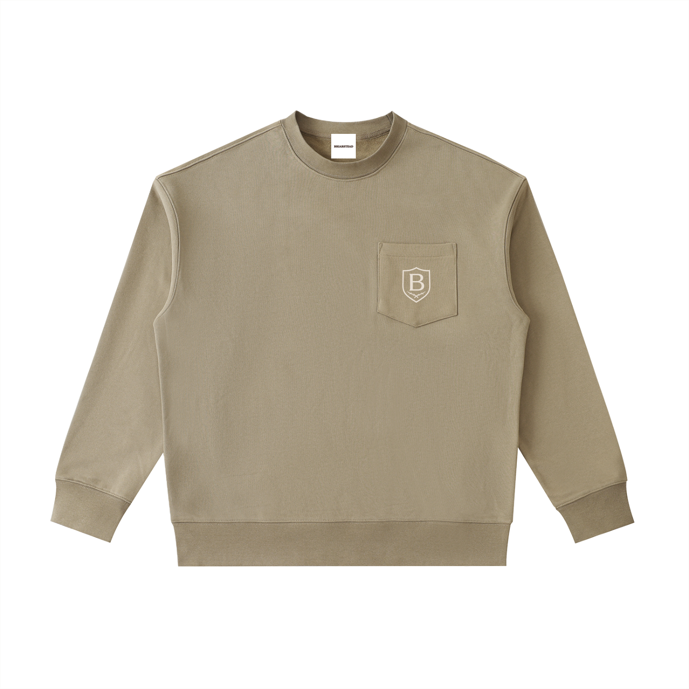Heavyweight Patch Pocket Crewneck Jumper