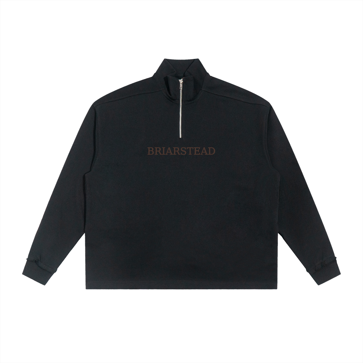 Half Zip Rolled Edge Fleece Jumper