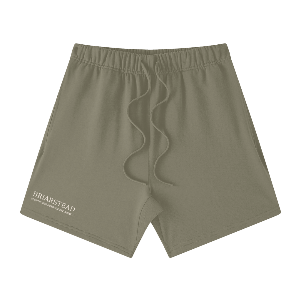 Unisex Earth Tone Loose Fit Cotton Shorts