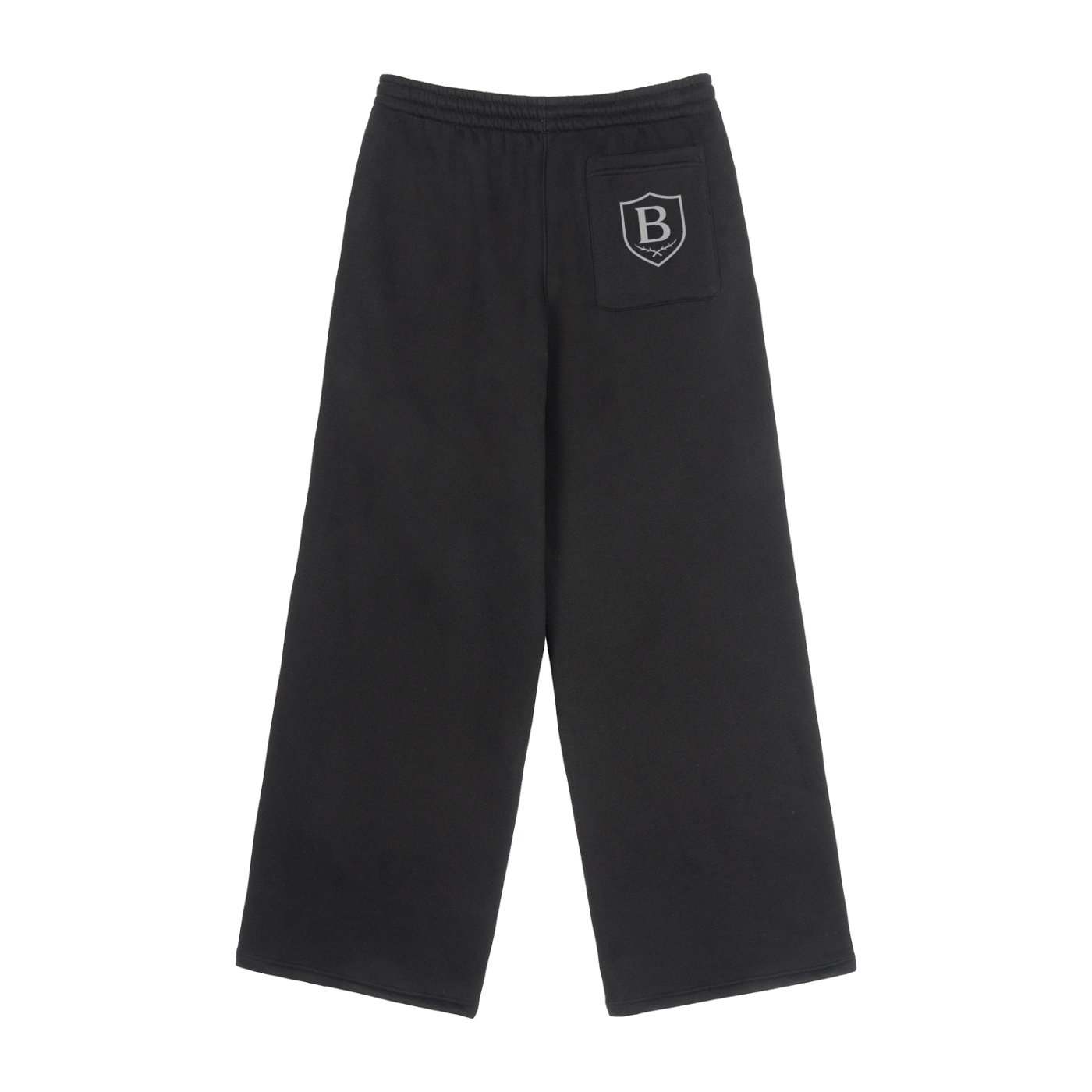 Fleece Drawstring Straight-Leg Tracksuit Bottoms