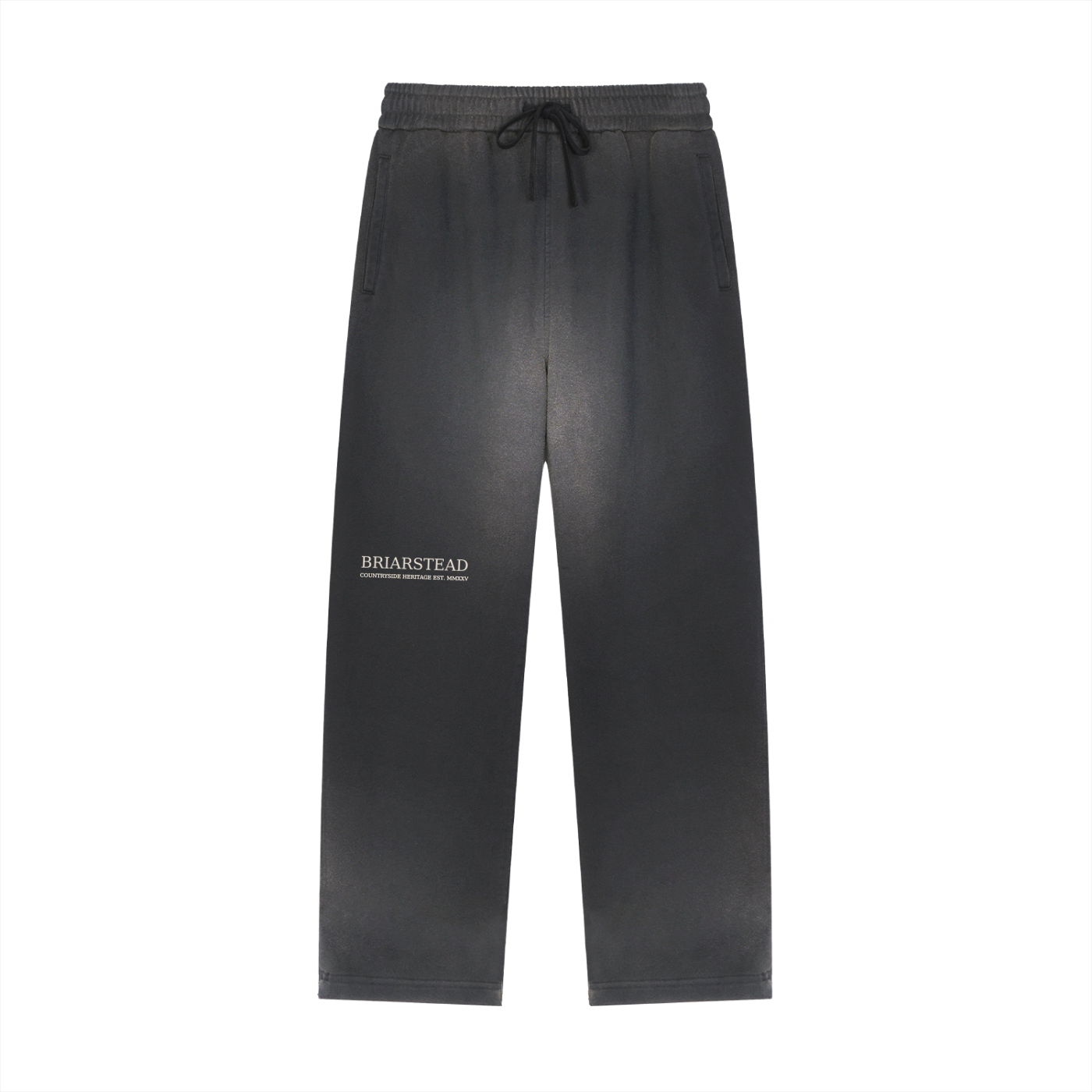 faded straight leg tracksuit bottoms