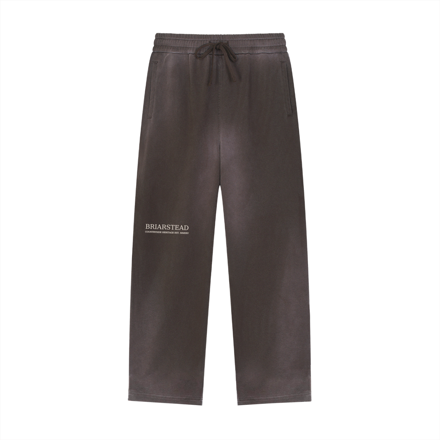 faded straight leg tracksuit bottoms