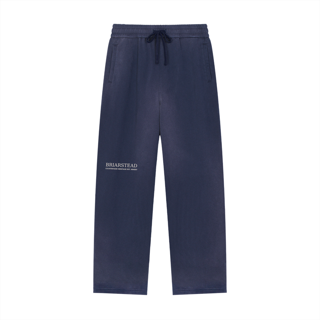 faded straight leg tracksuit bottoms