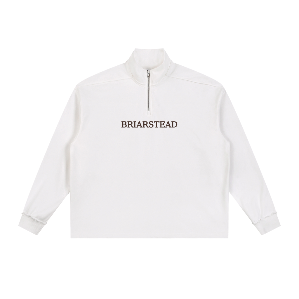 Half Zip Rolled Edge Fleece Jumper