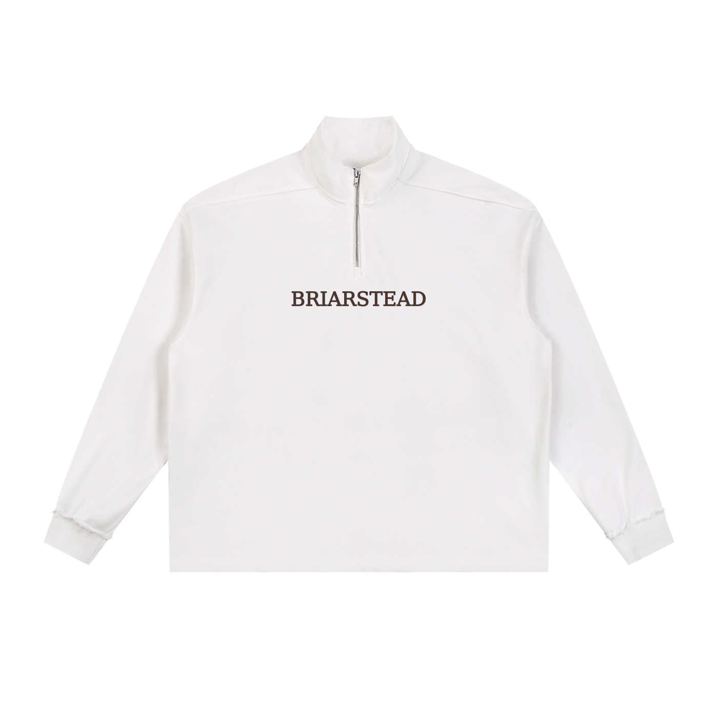 Half Zip Rolled Edge Fleece Jumper