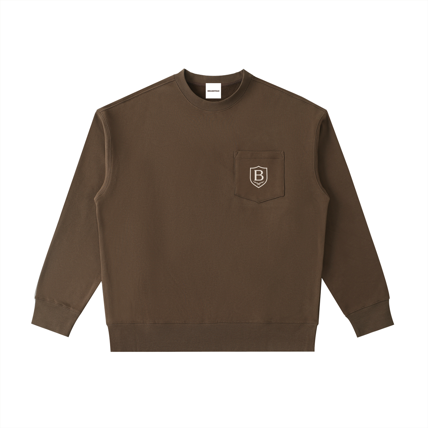 Heavyweight Patch Pocket Crewneck Jumper