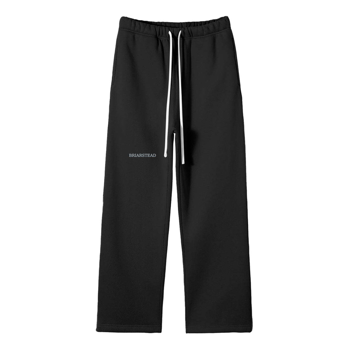 Unisex Solid Color Fleece Straight Leg Tracksuit Bottoms