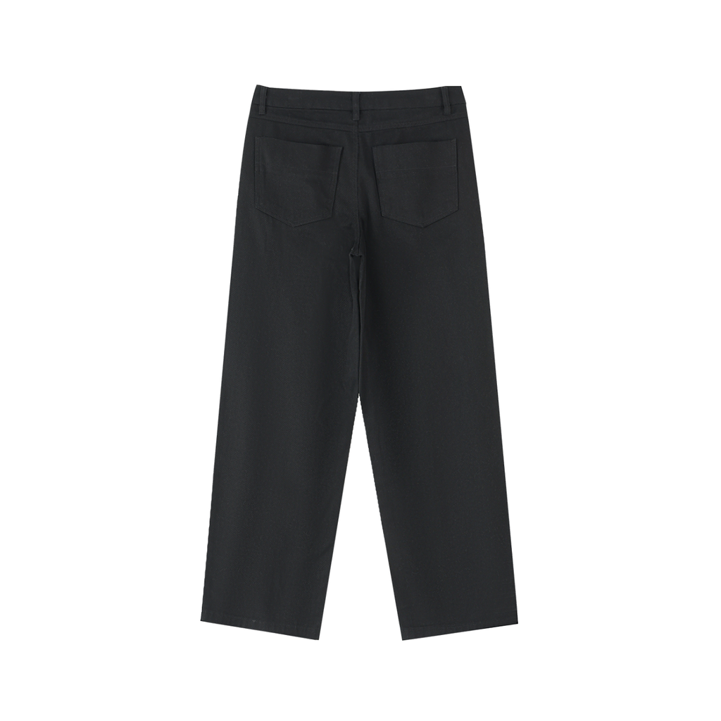 Heavyweight Cotton Straight-Leg Trousers