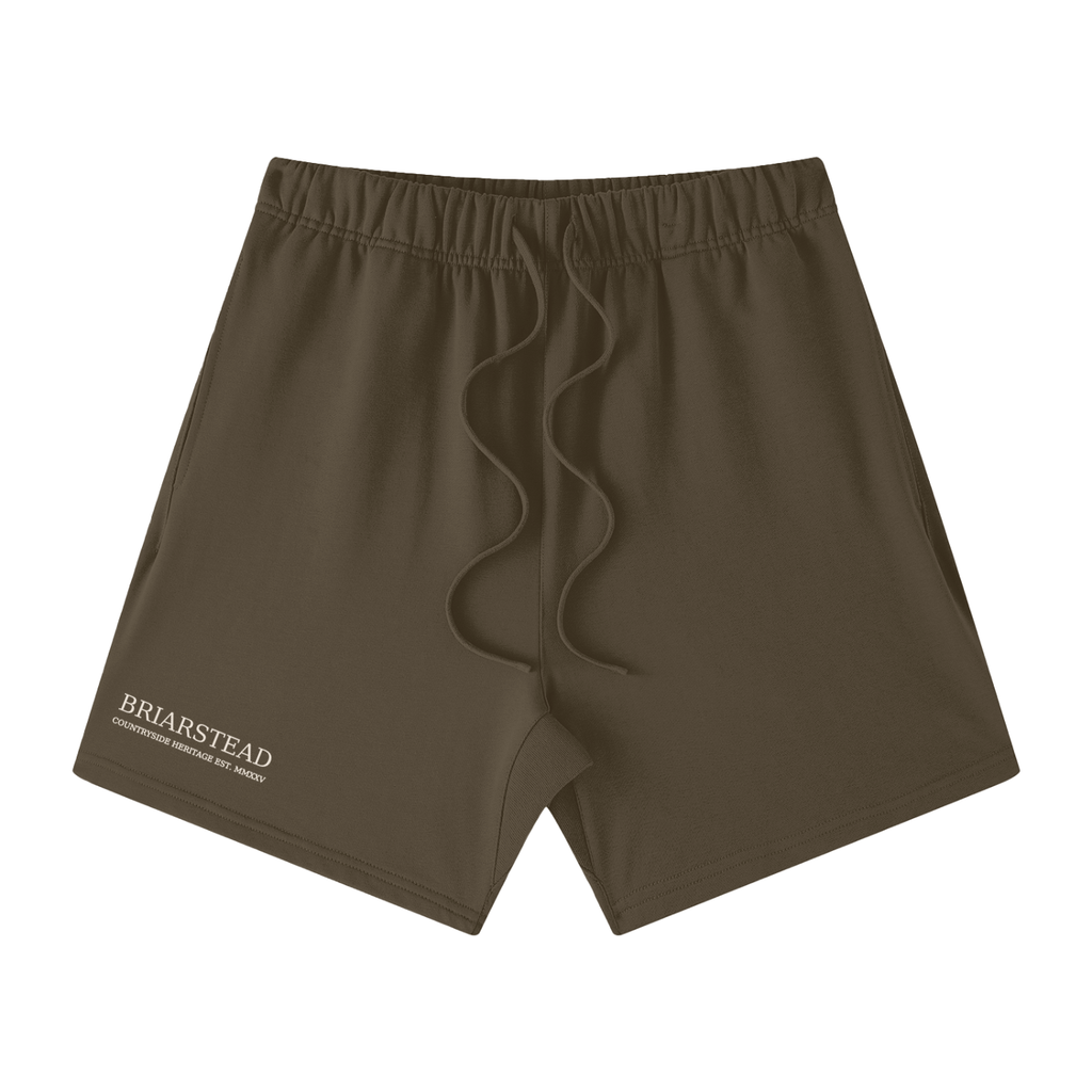 Unisex Earth Tone Loose Fit Cotton Shorts