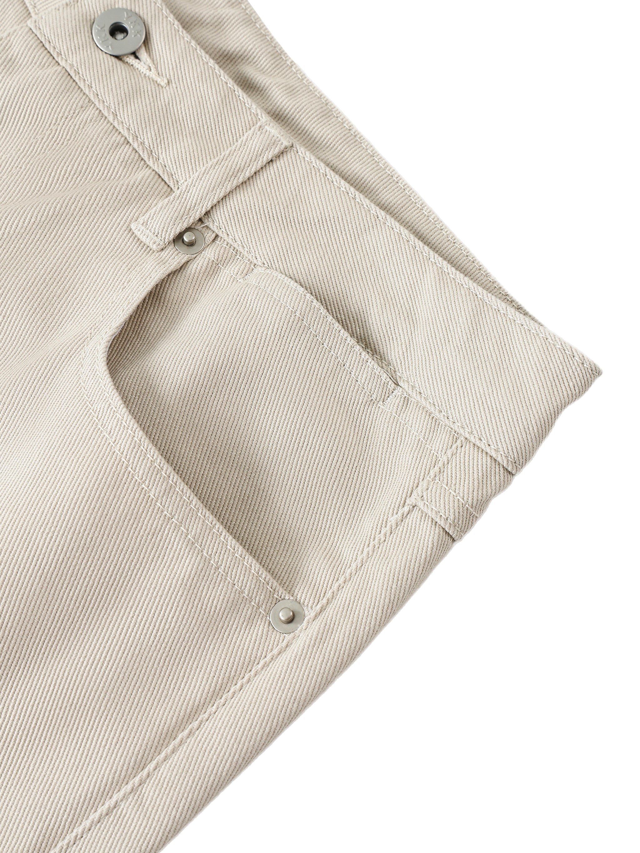 Heavyweight Cotton Straight-Leg Trousers