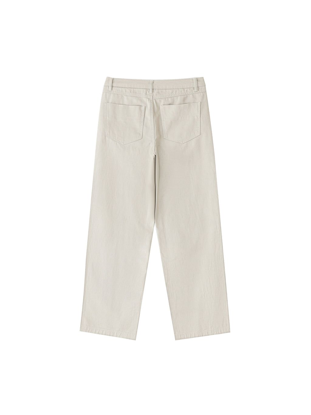 Heavyweight Cotton Straight-Leg Trousers